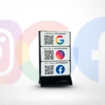 Instagram Facebook and Google QR Code NFC Stand | Trazi Store