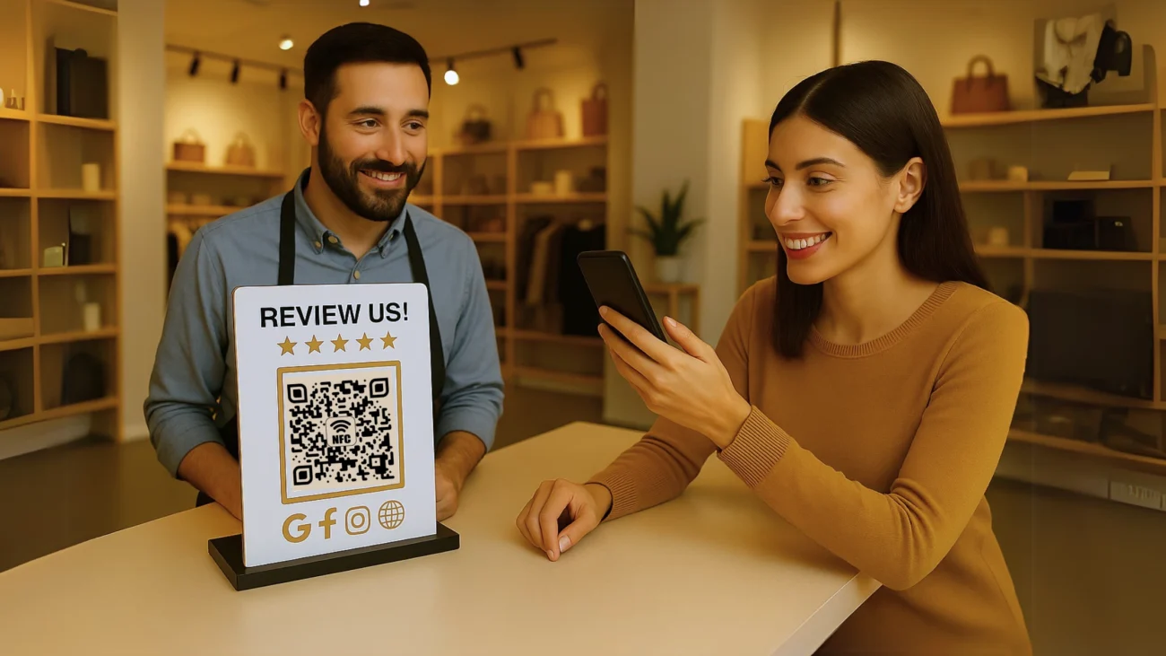 What is a QR Code NFC Stand?